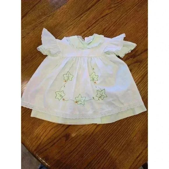 Vintage‎ Nanette Dress and Pinafore 12-18 Months Fall Acorn Embroidered - Picture 1 of 6